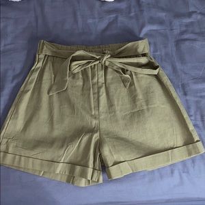 olive green shorts